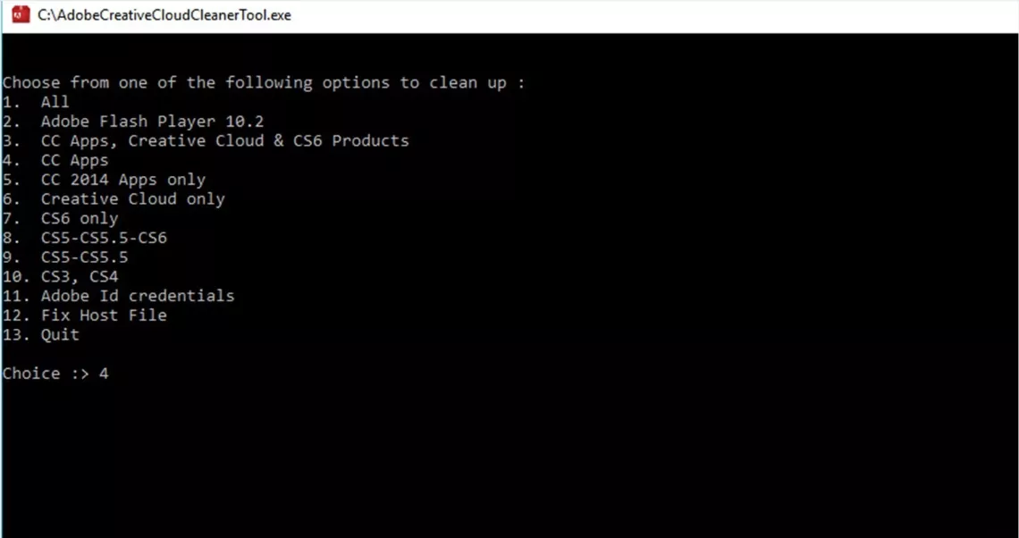 어도비 로그인 사이트에 연결할 수 없음 클리너 툴