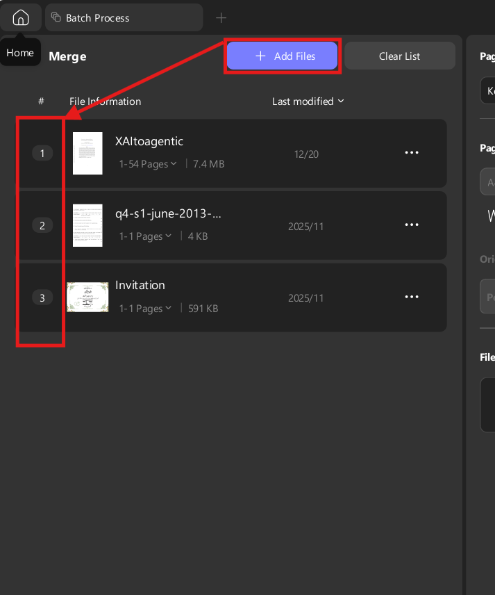 UPDF batch merge feature combining multiple AI-generated documents