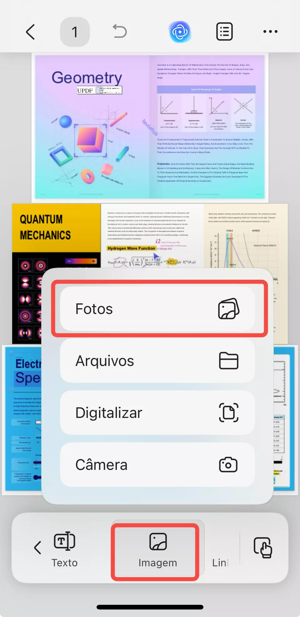 editar fotos no pdf