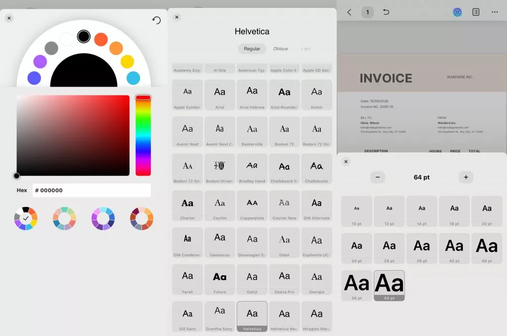 adjust the text appearance-2