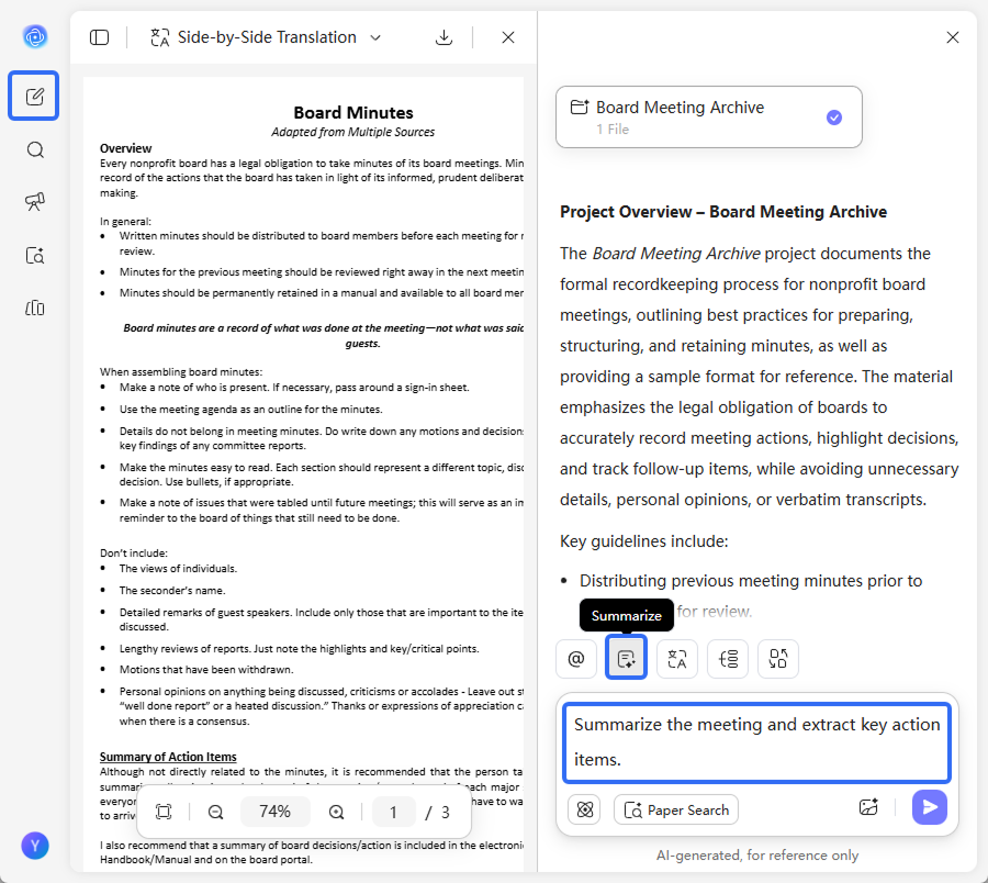 how-to-use-updf-ai-meeting-minutes-summarizer