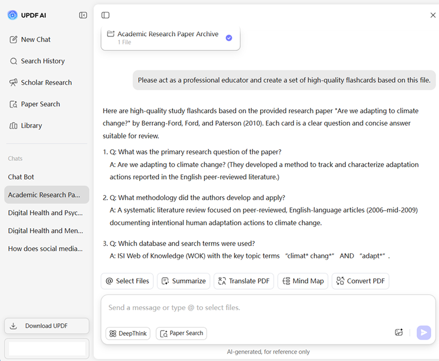 how-to-use-updf-ai-study-flashcards-generator