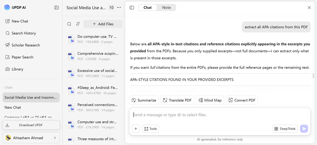 chat with literature pdf
