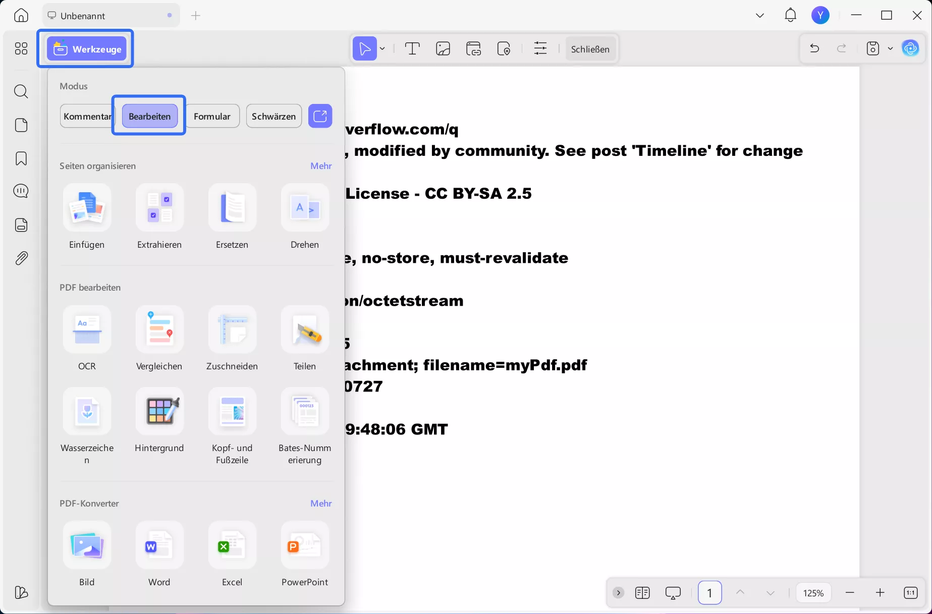 aspx zu pdf Datei öffnen