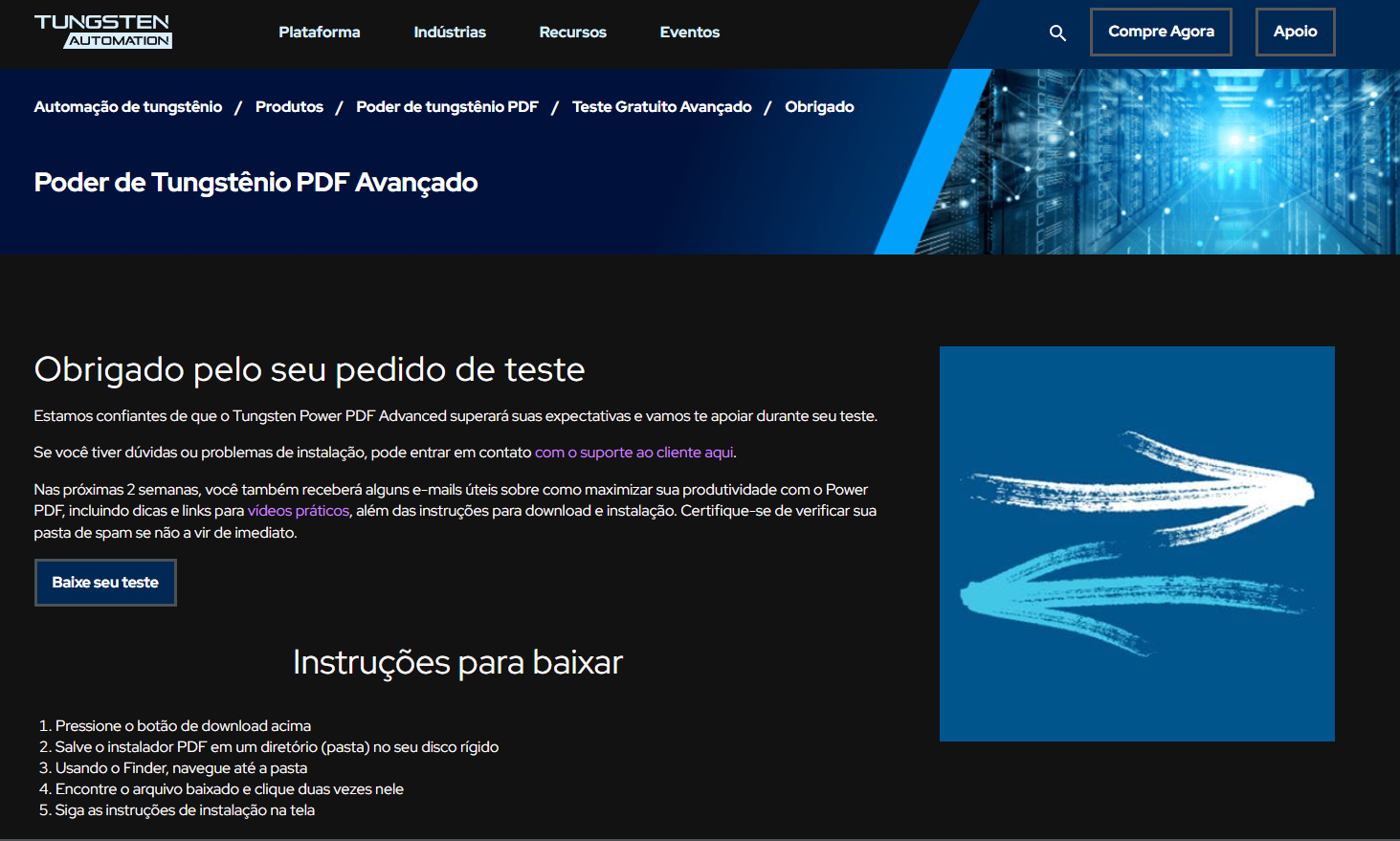 confirmar download do teste gratuito do nuance pdf editor