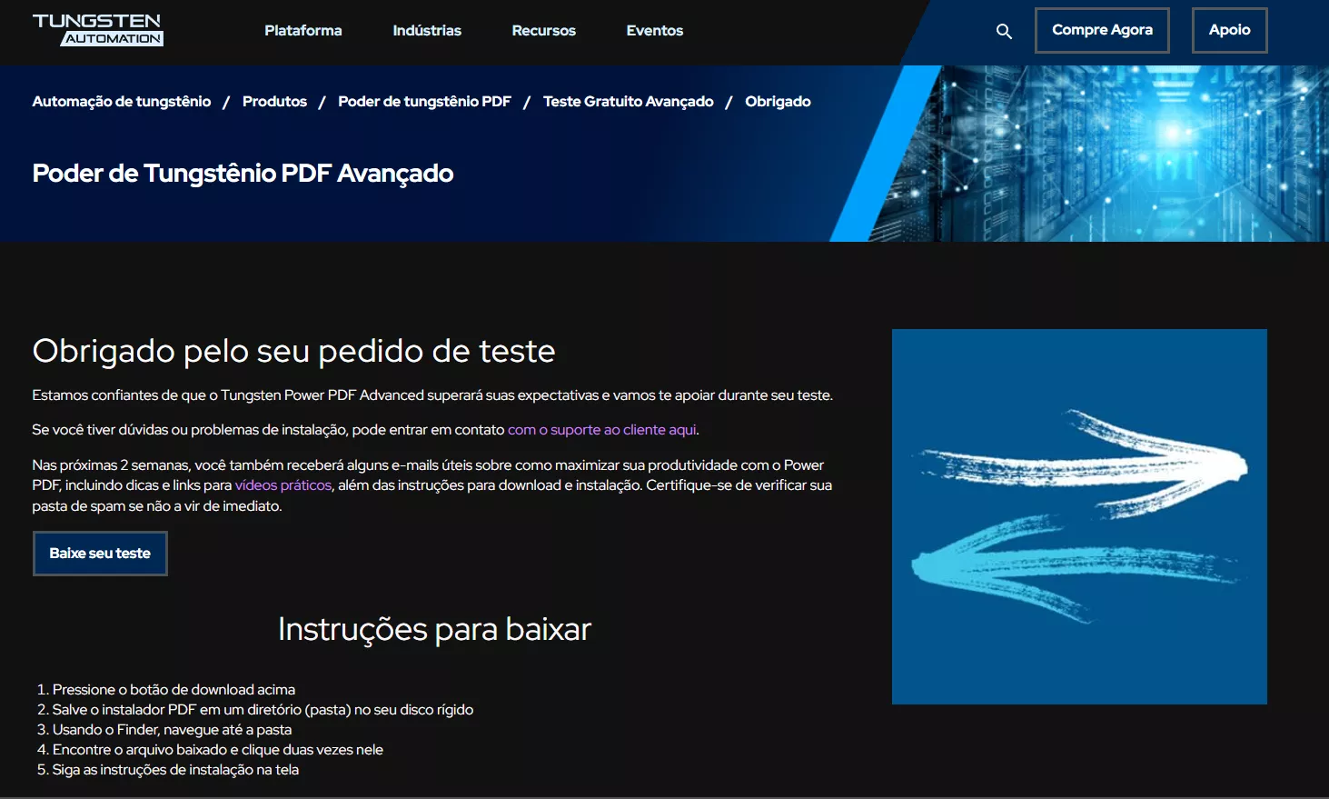 confirmar download do teste gratuito do nuance pdf editor