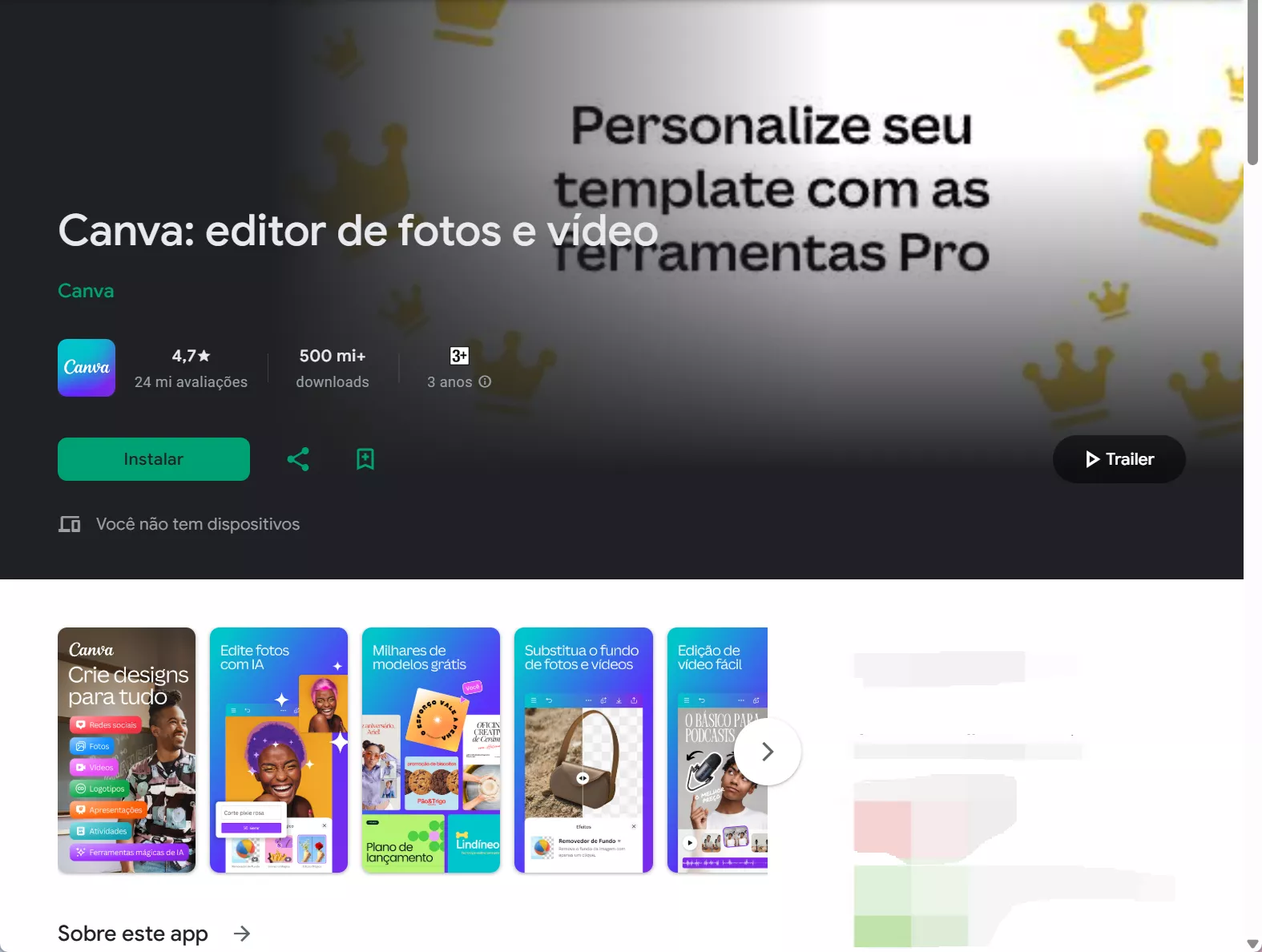 canva - uma das alternativas gratuitas ao keynote para android 