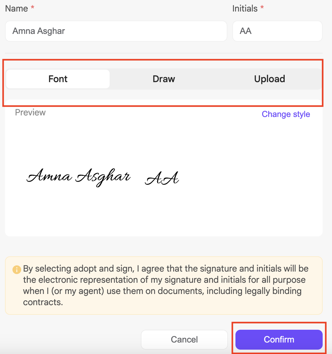 choose-signature-style-and-continue