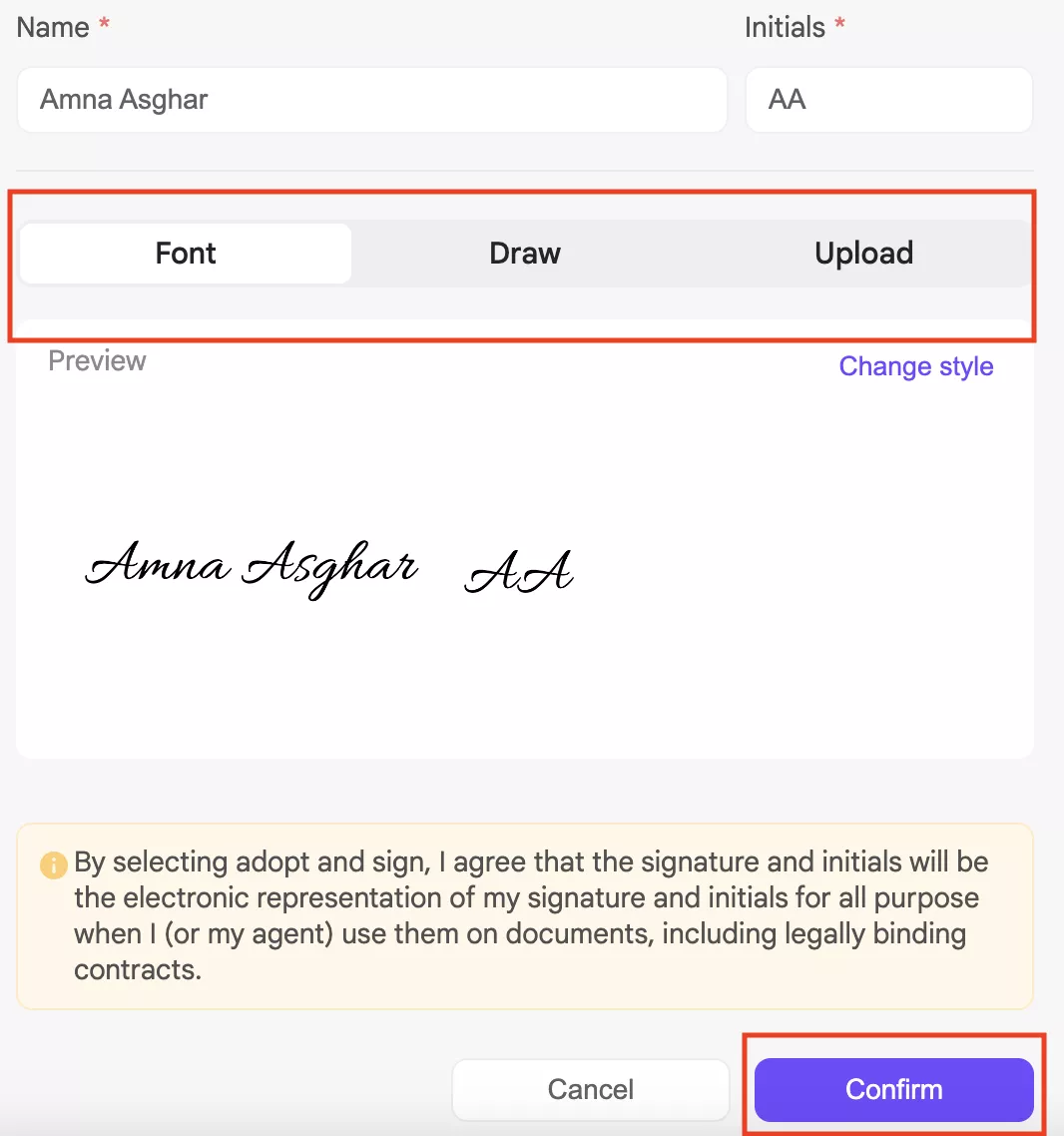 choose-signature-style-and-continue