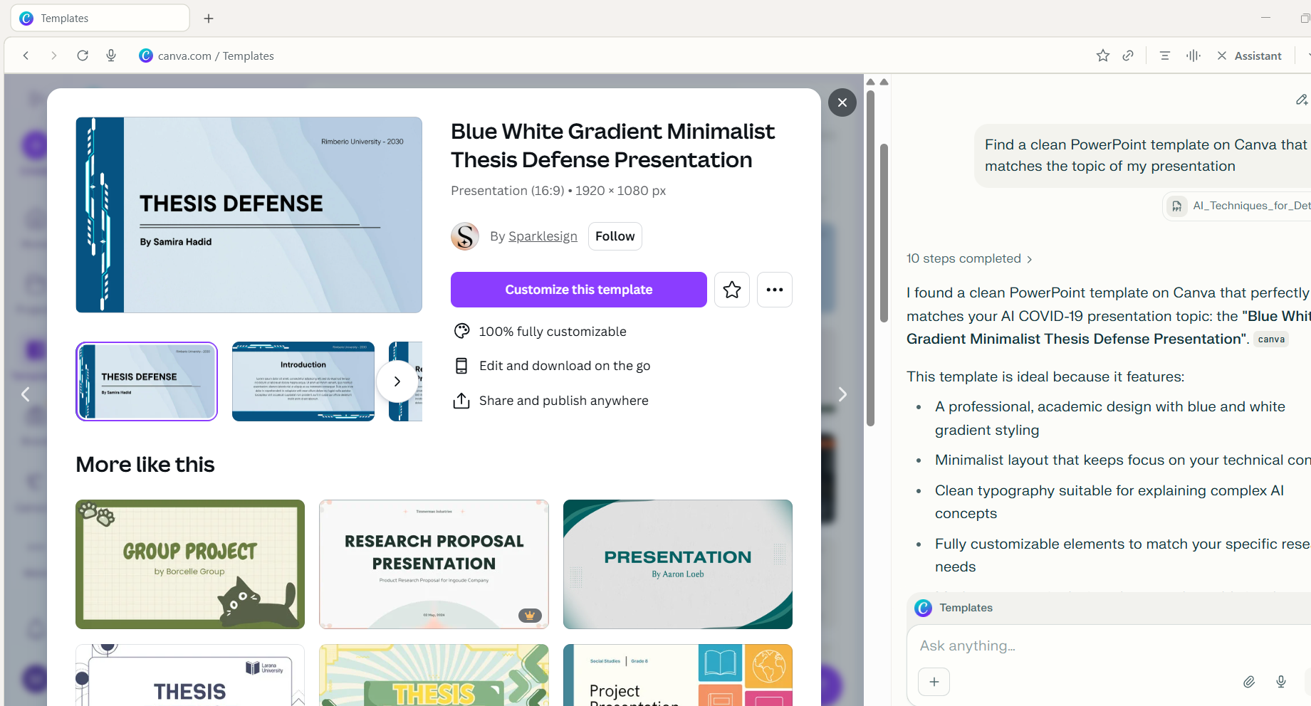 comet ppt template