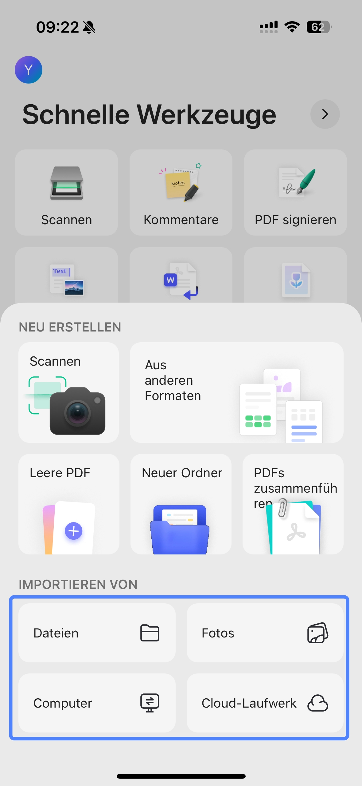 Öffnen eines PDF-Tickets in UPDF auf dem Handy 