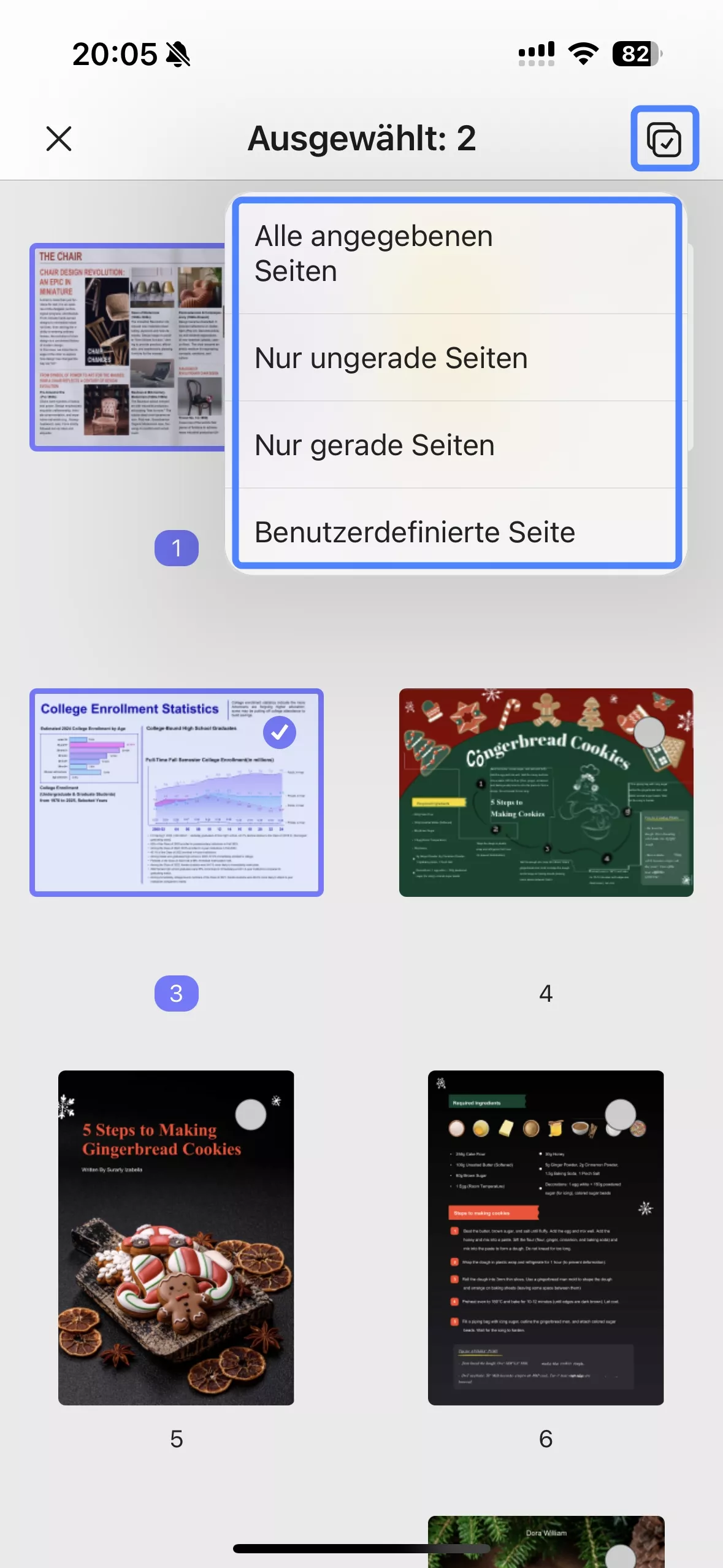 Änderungen übernehmen