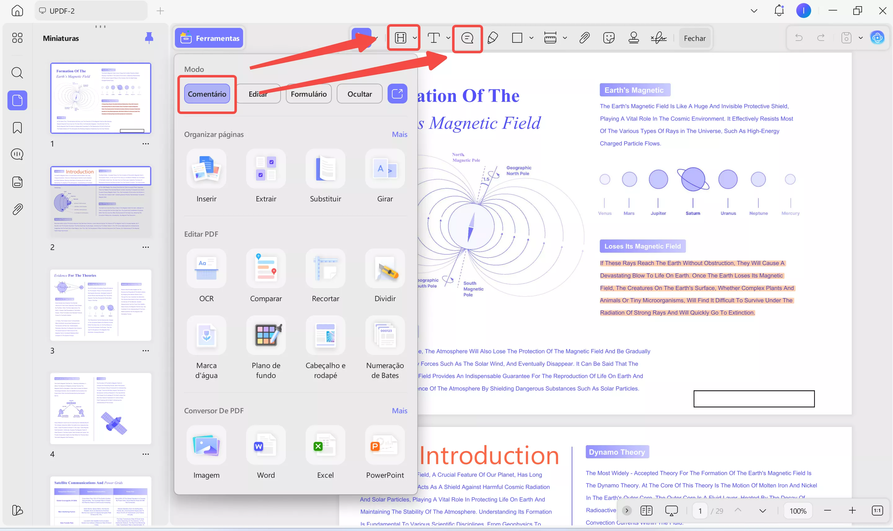 destacar e anotar notas importantes do gre