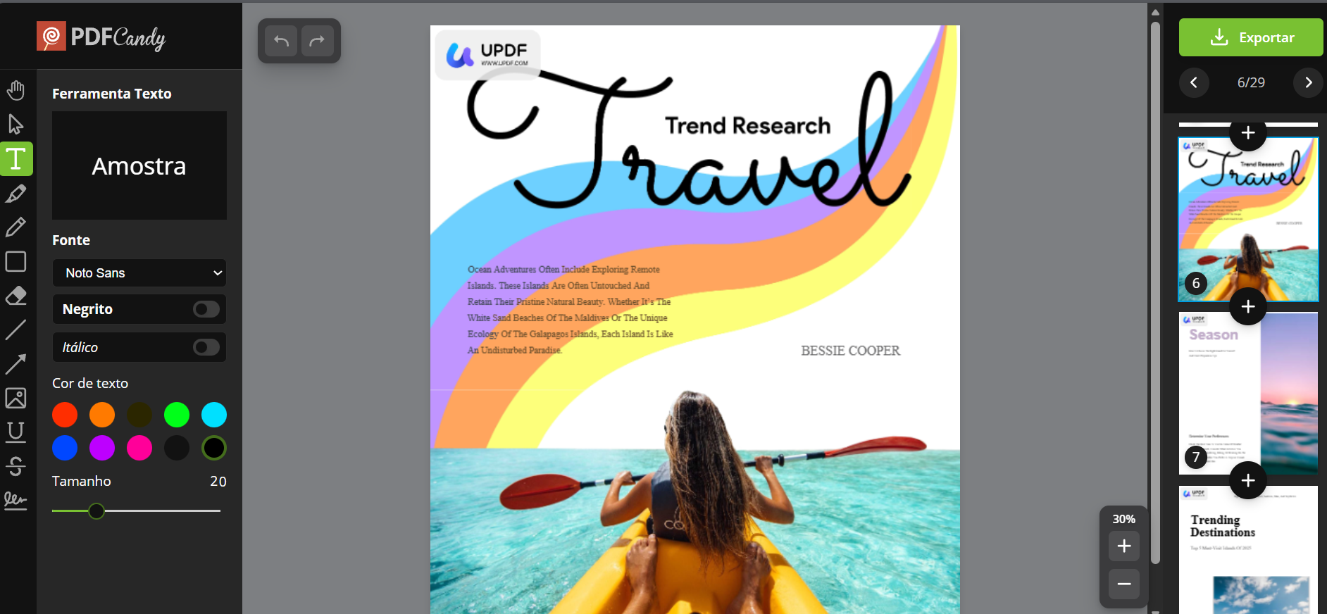 editar pdf com o pdf candy