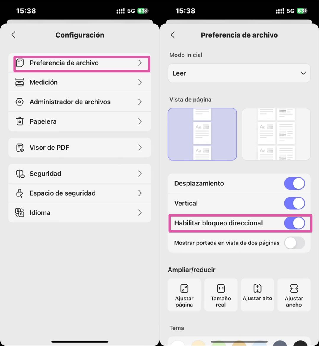 enable directional lock
