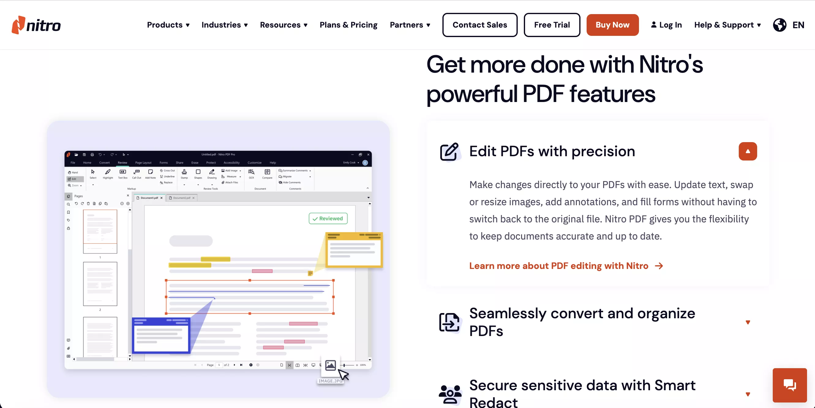 기업 무료 PDF 뷰어 Nitro PDF Reader