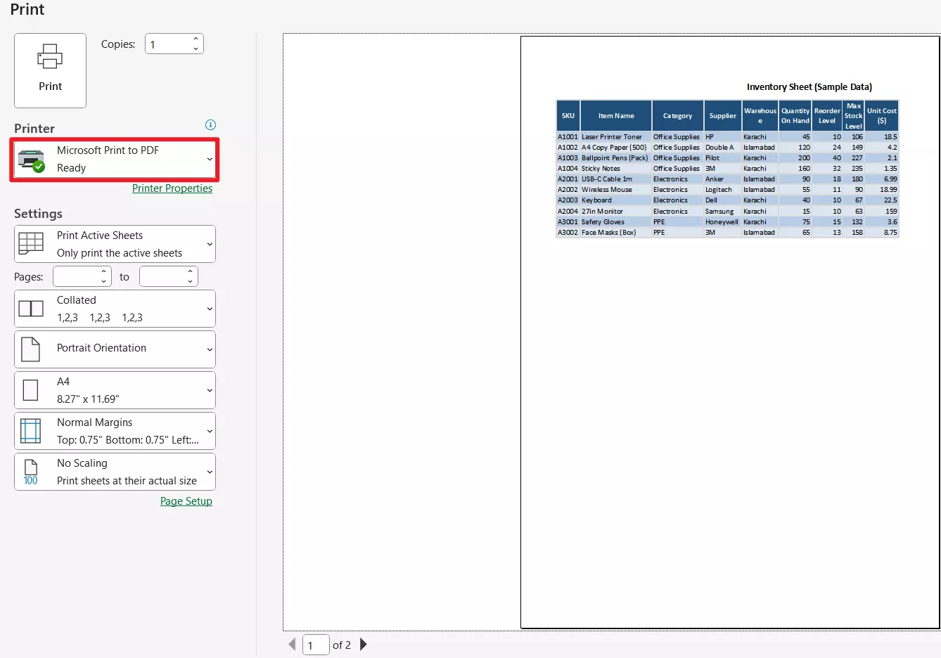 export the print area as pdf