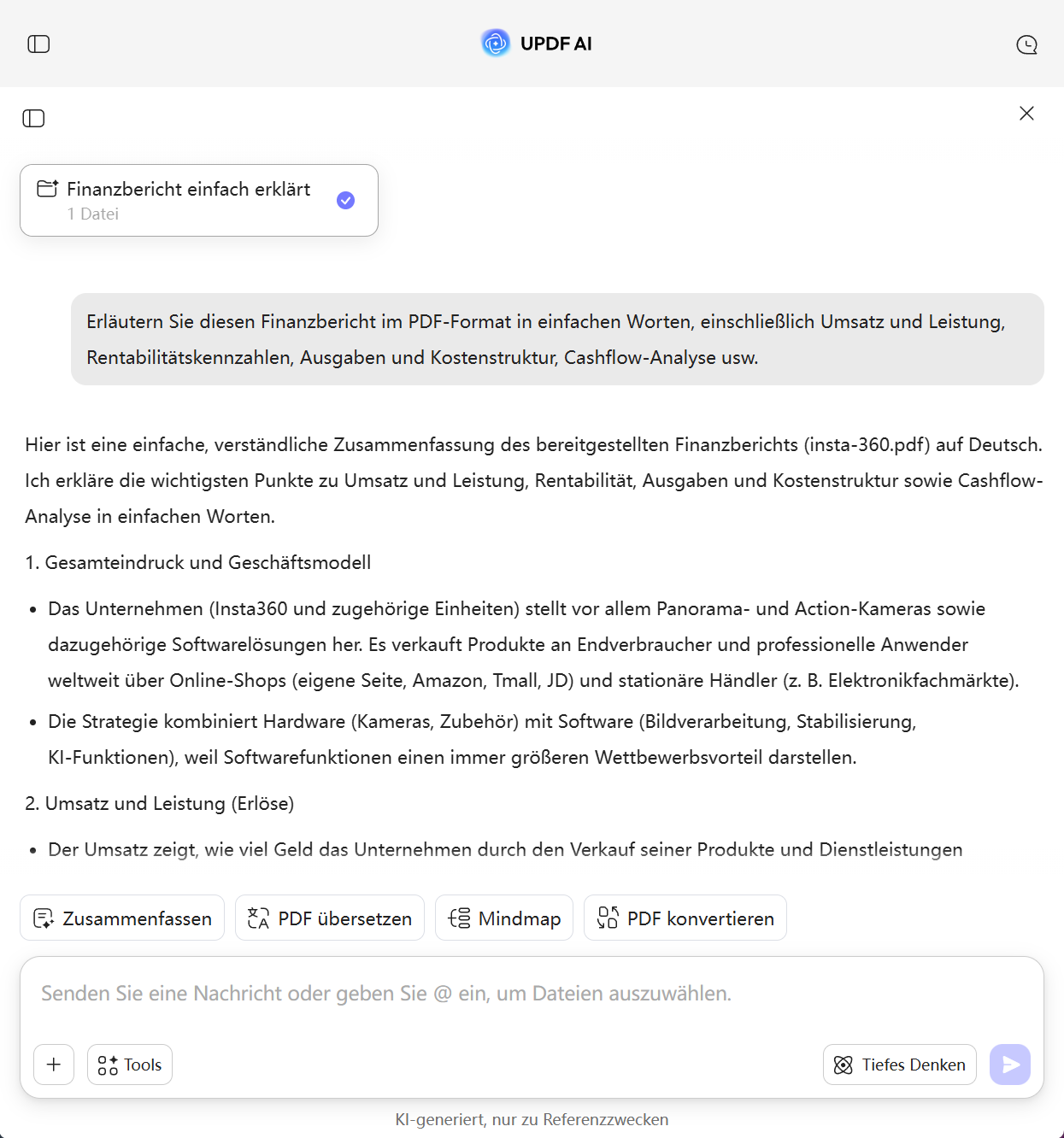 Wie KI Finanzberichte erklärt