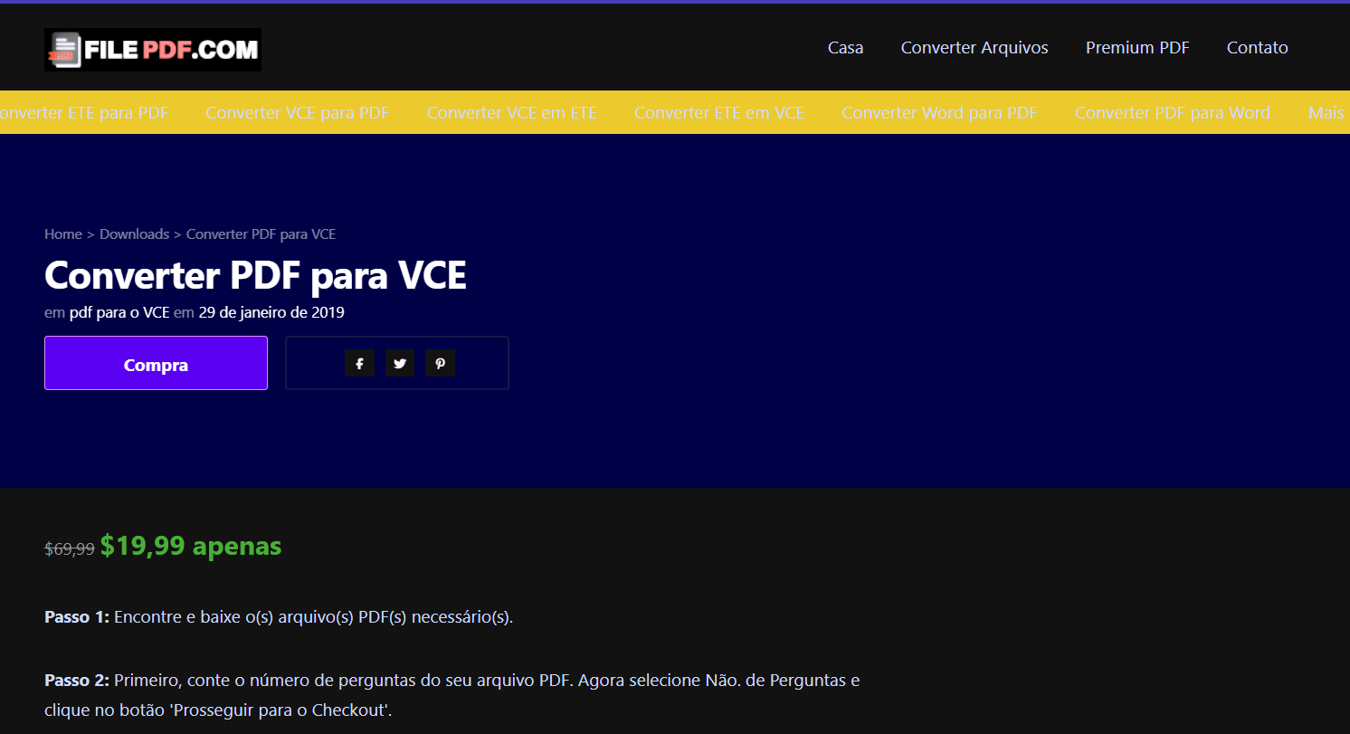 converter pdf para vce no filepdf