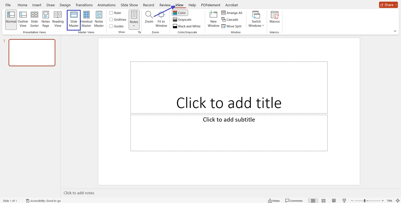 access slide master view ppt