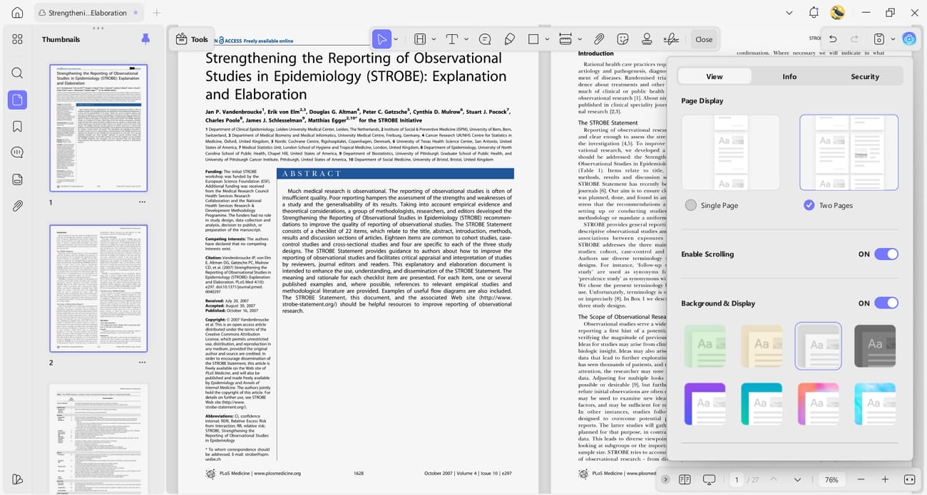 use dual side view better reading