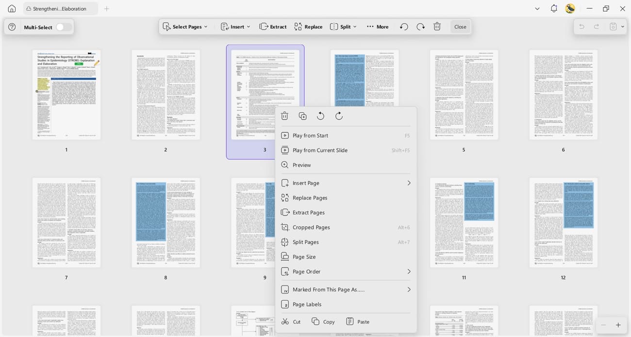 organize pdf pages better management