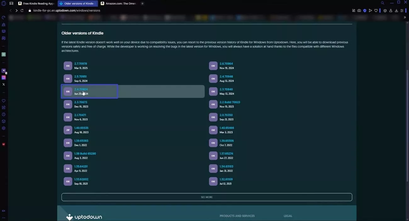 download kindle pc app old version