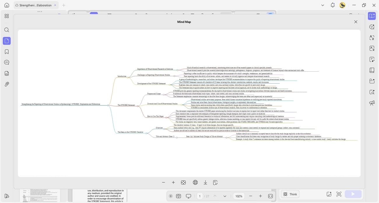 generating visual mind map kindle book