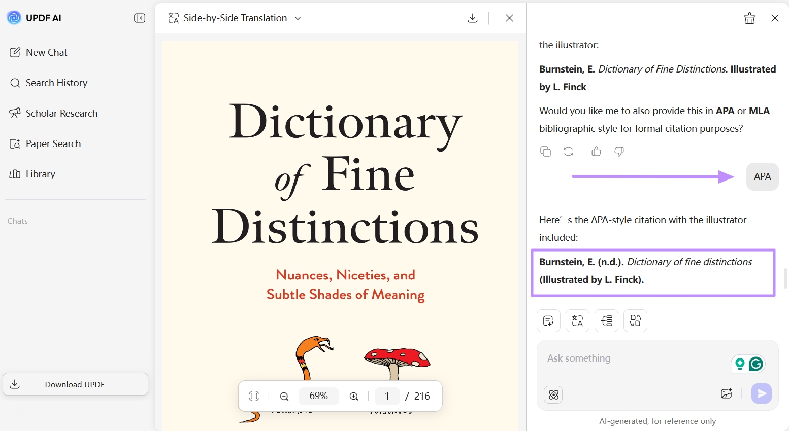 apply citation style