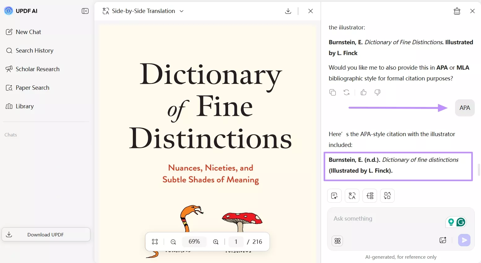 apply citation style