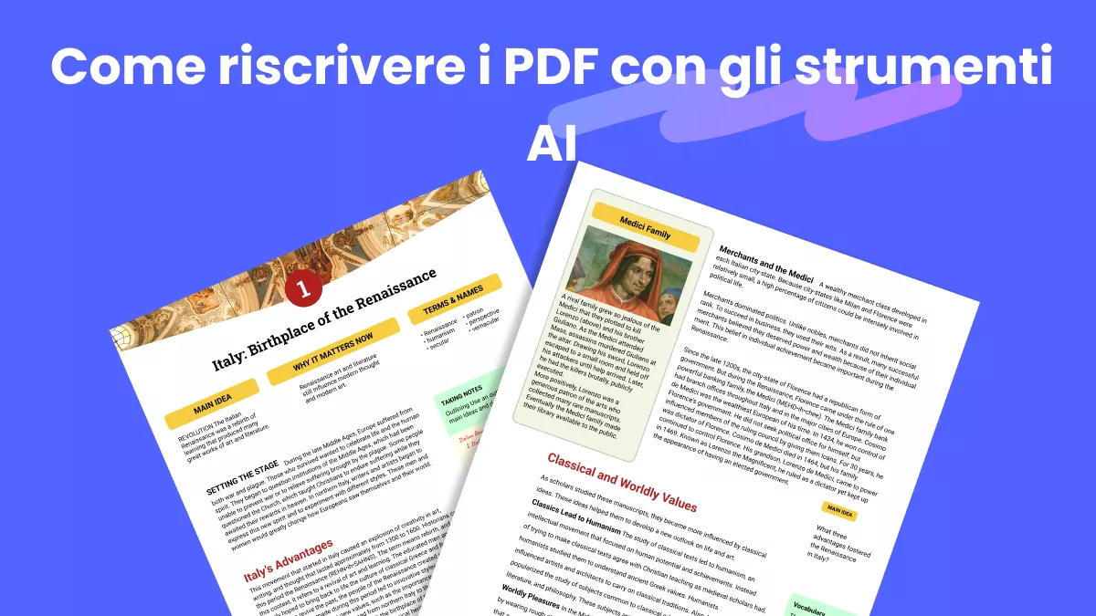 Sbloccare il potenziale: come riscrivere i PDF con gli strumenti AI
