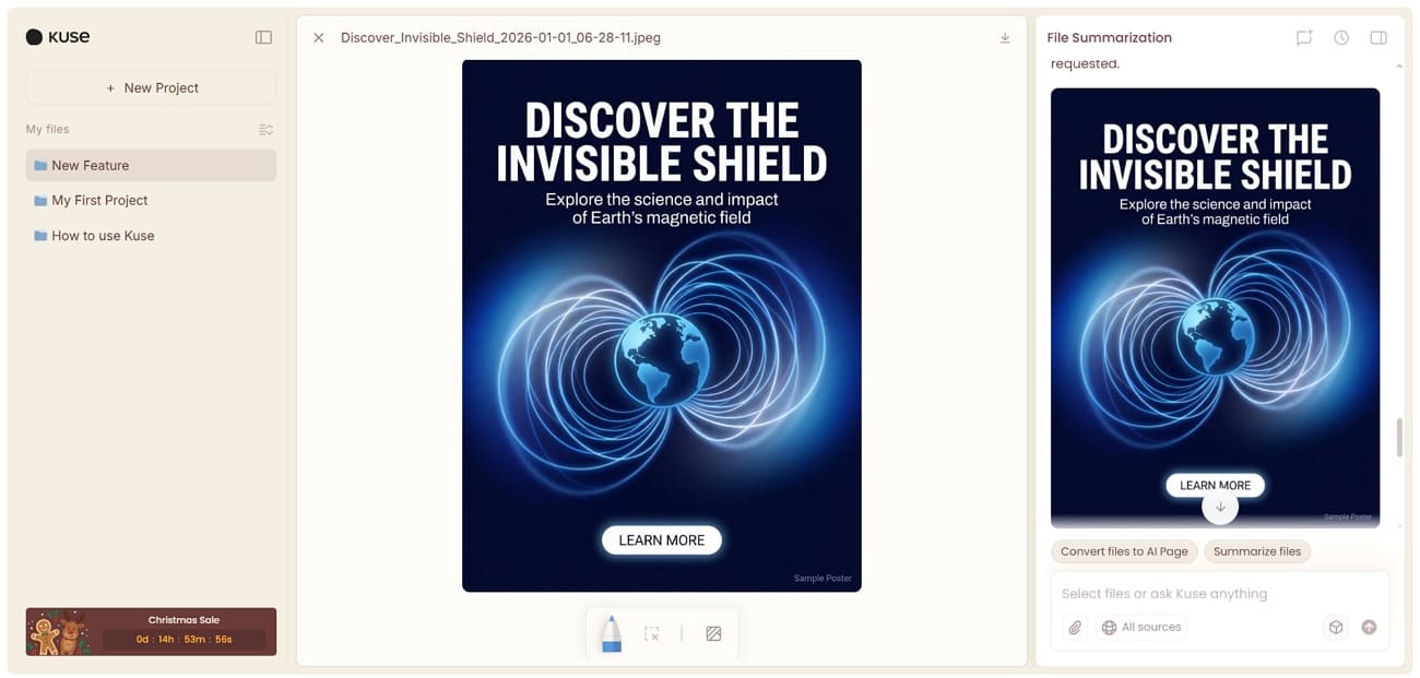 convert text to image kuse ai