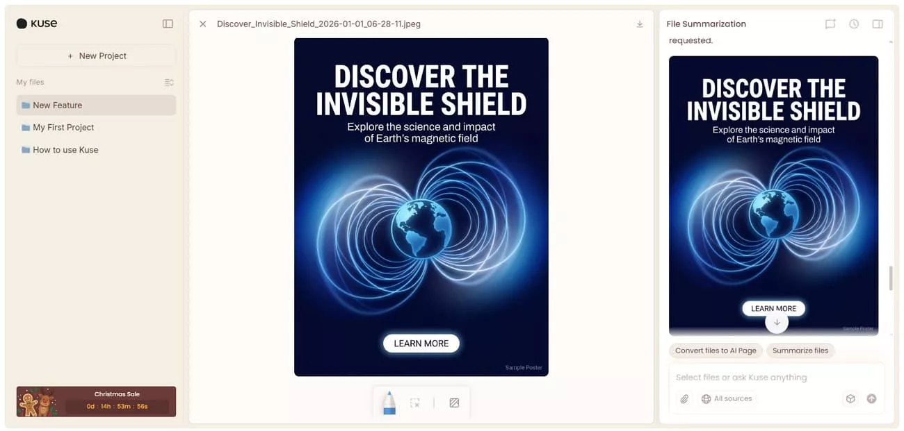convert text to image kuse ai