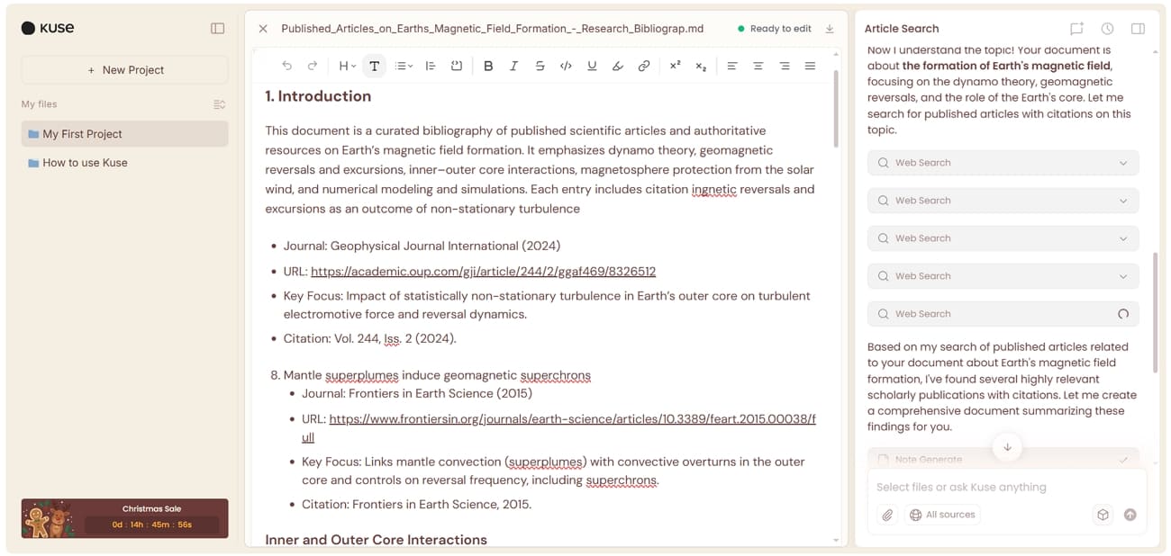 get citation backed papers kuse