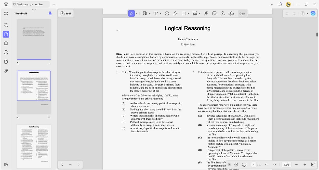 importar pdfs de preparação para o lsat no updf