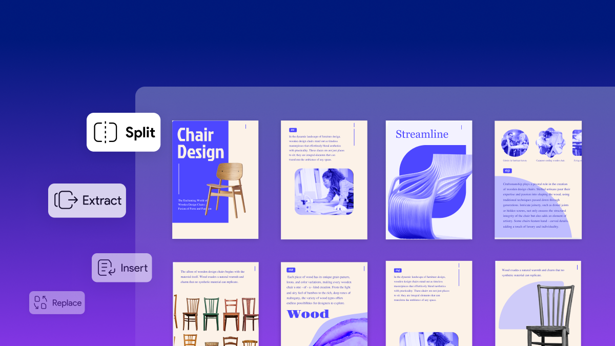 Juntar e dividir PDF