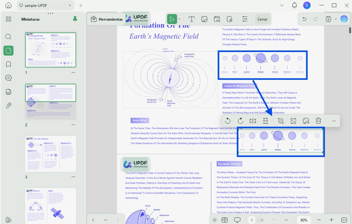 move elements across pages