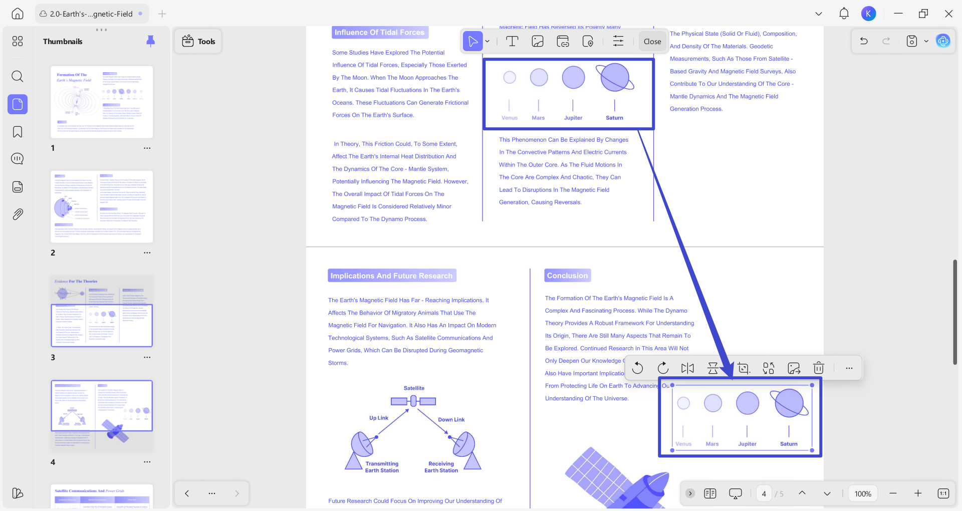 move elements across pages
