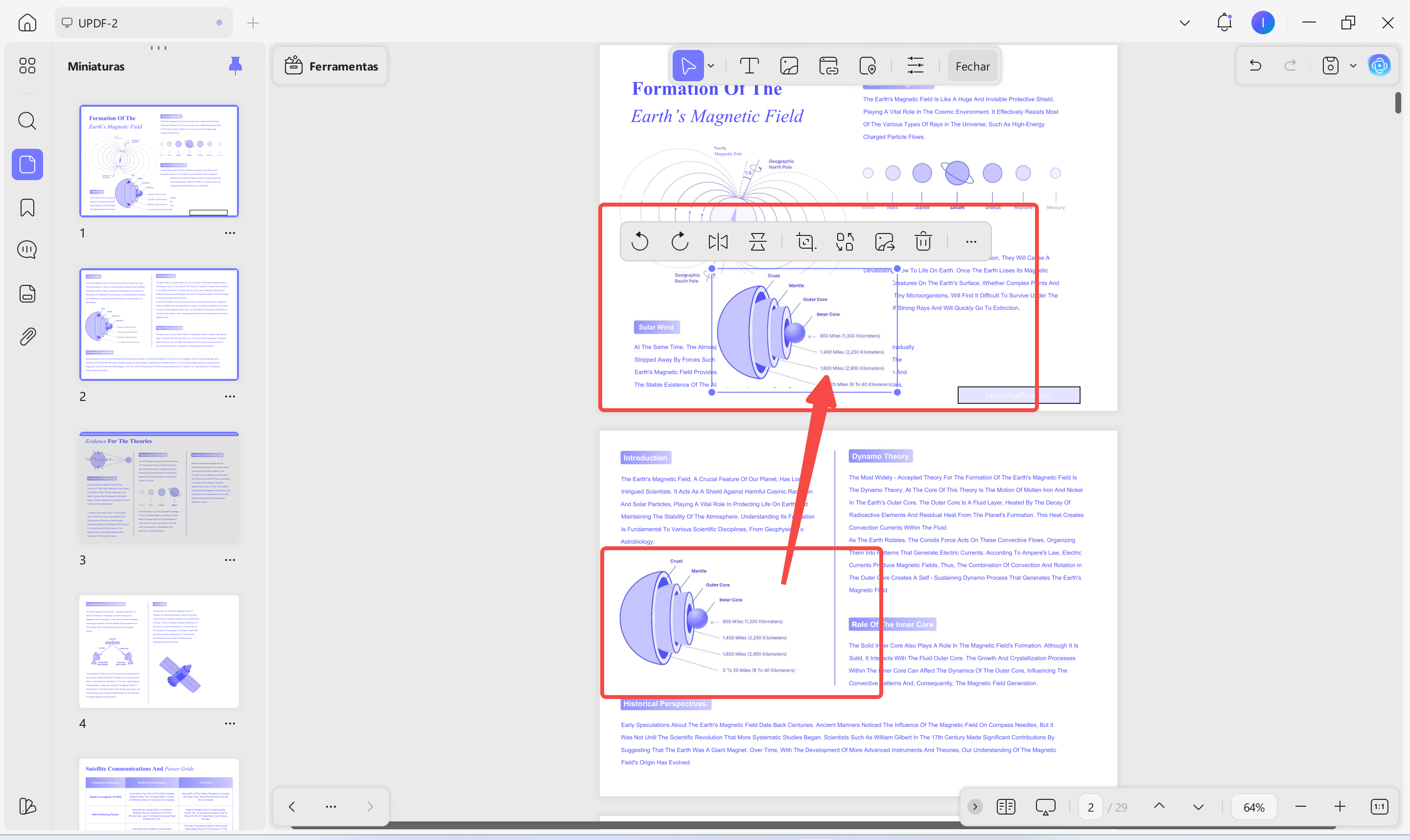 mover elementos entre páginas
