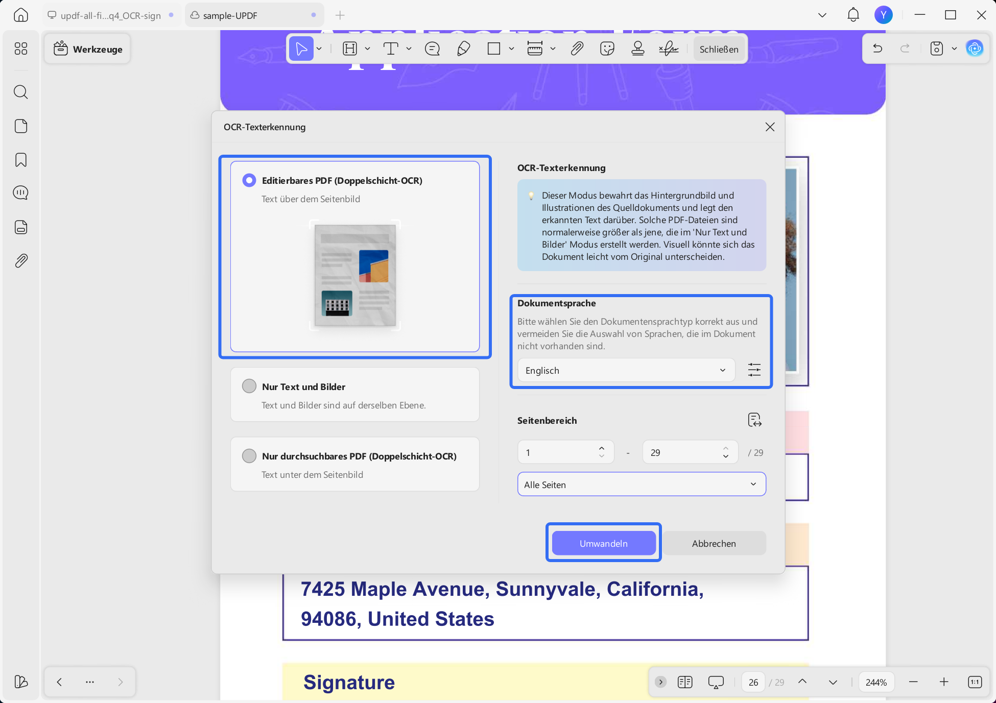 Editierbares PDF