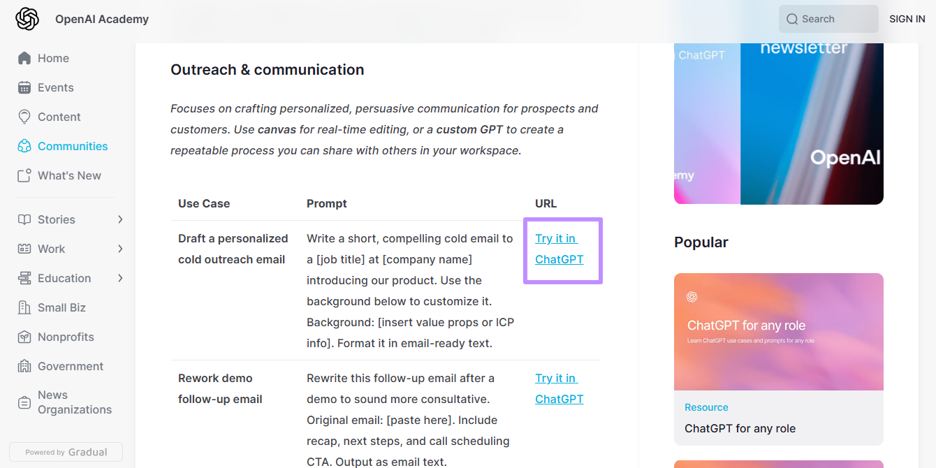  try prompt in chatgpt