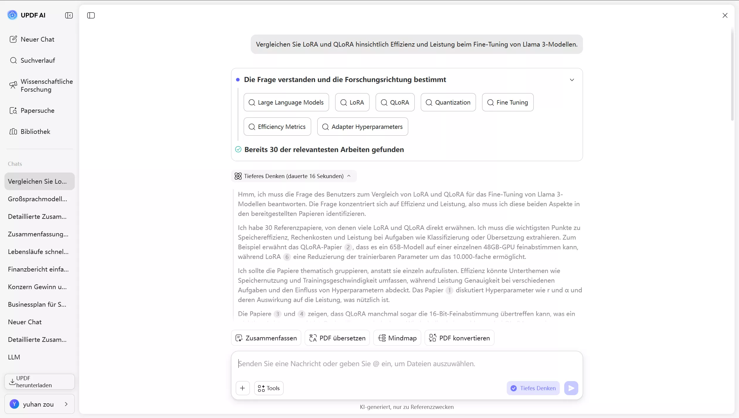 Deepthink-Modus-Papier-Suche updf