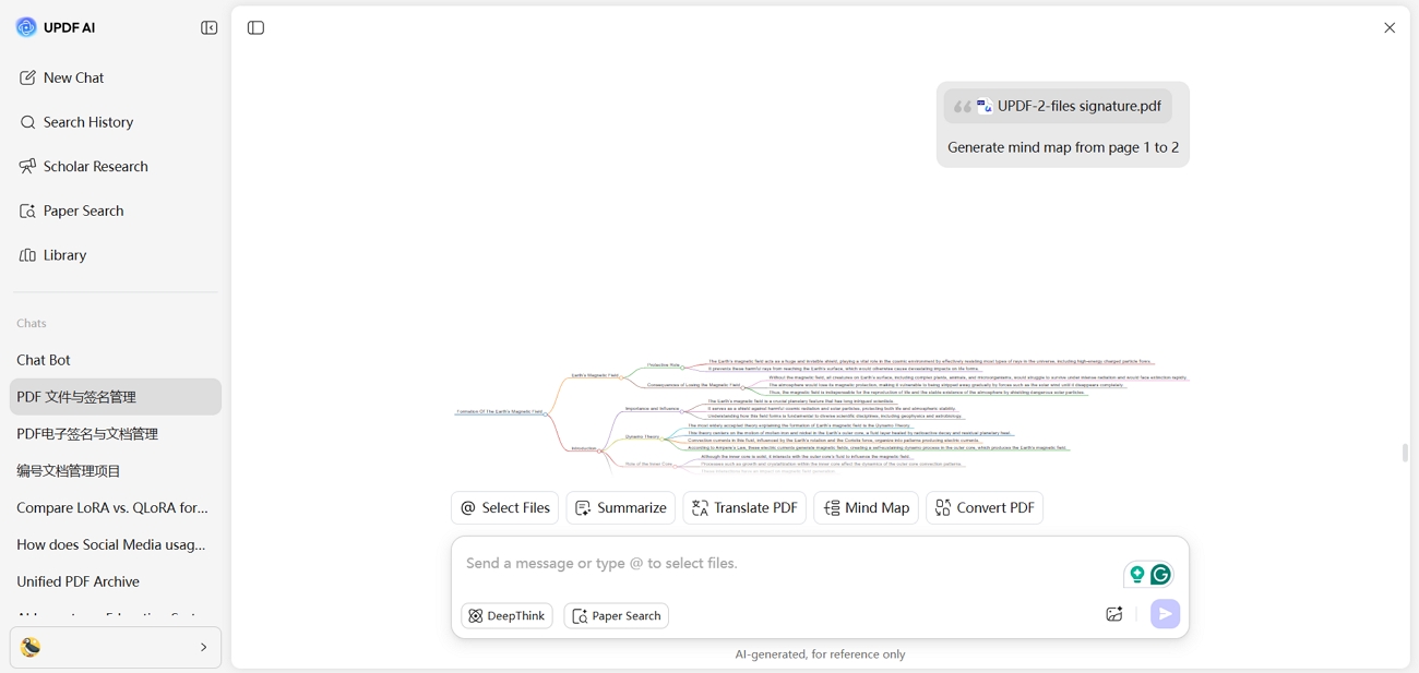 generate visual mind maps pdf pages