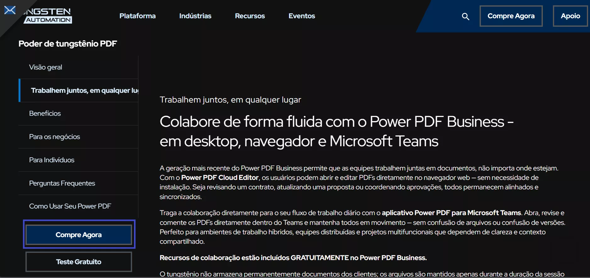 teste gratuito do nuance pdf editor