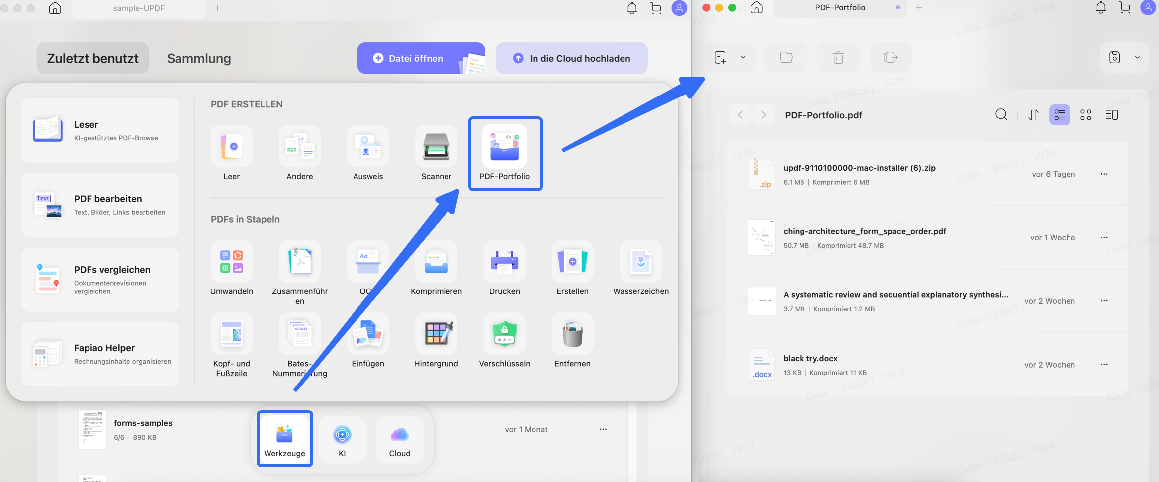 PDF-Portfolio UPDF Mac