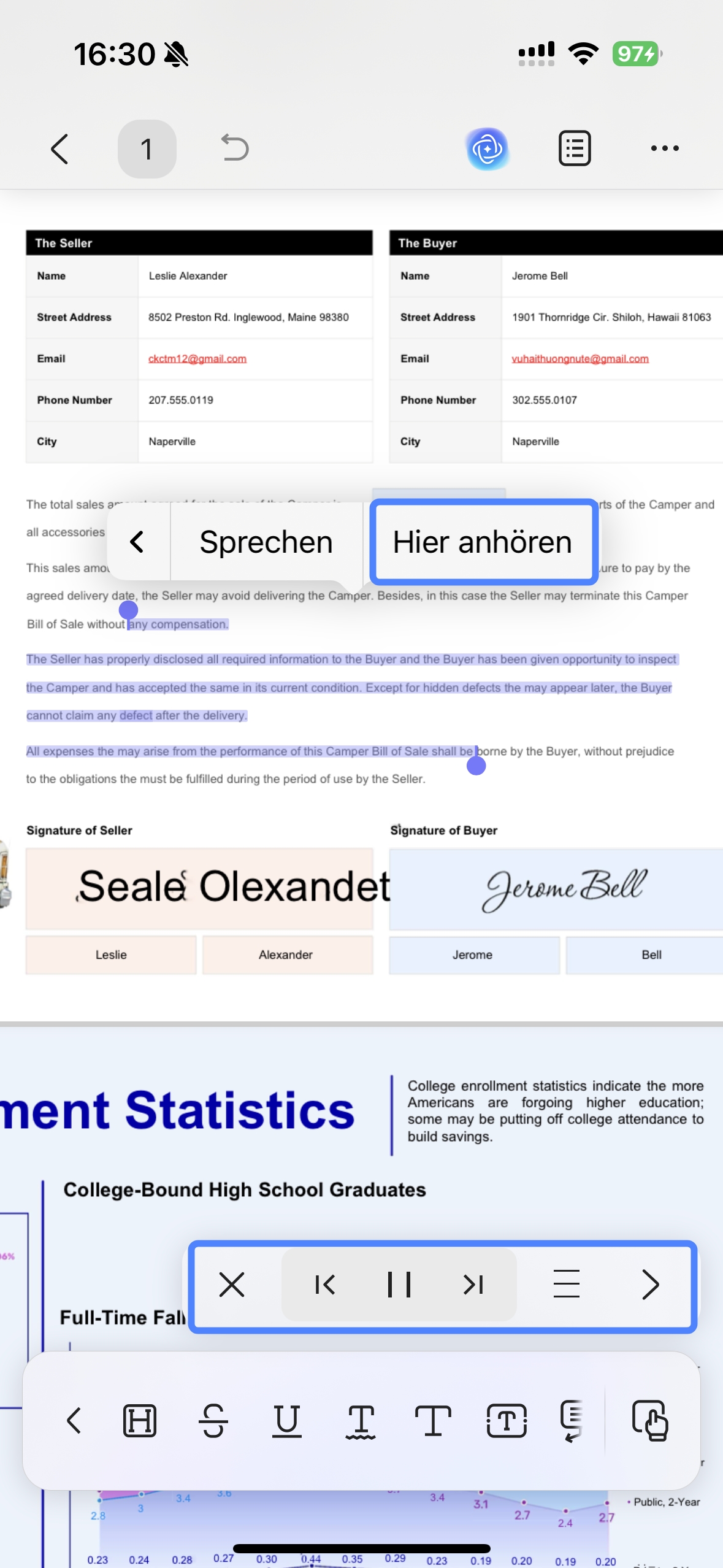Auf updf ios vorlesen