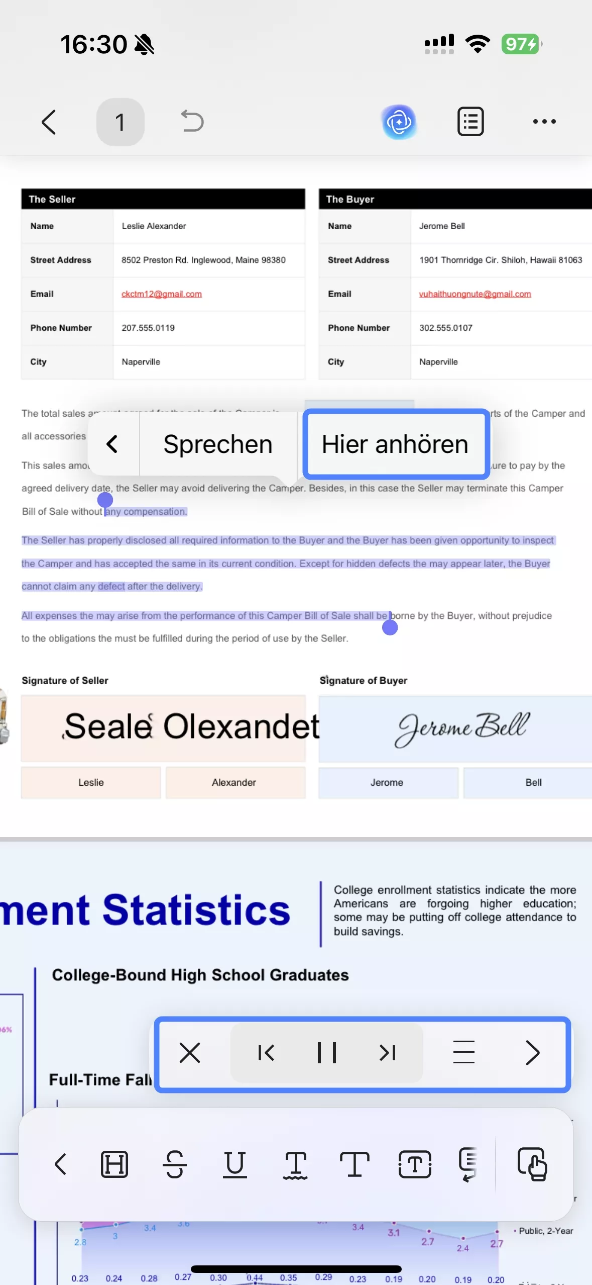 Auf updf ios vorlesen