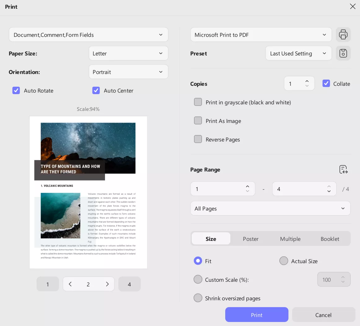 updf for pdf printing