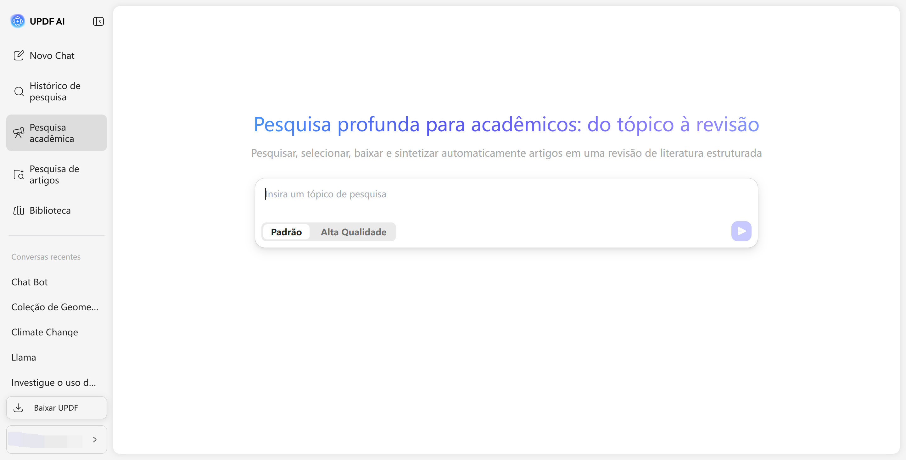 pesquisa acadêmica