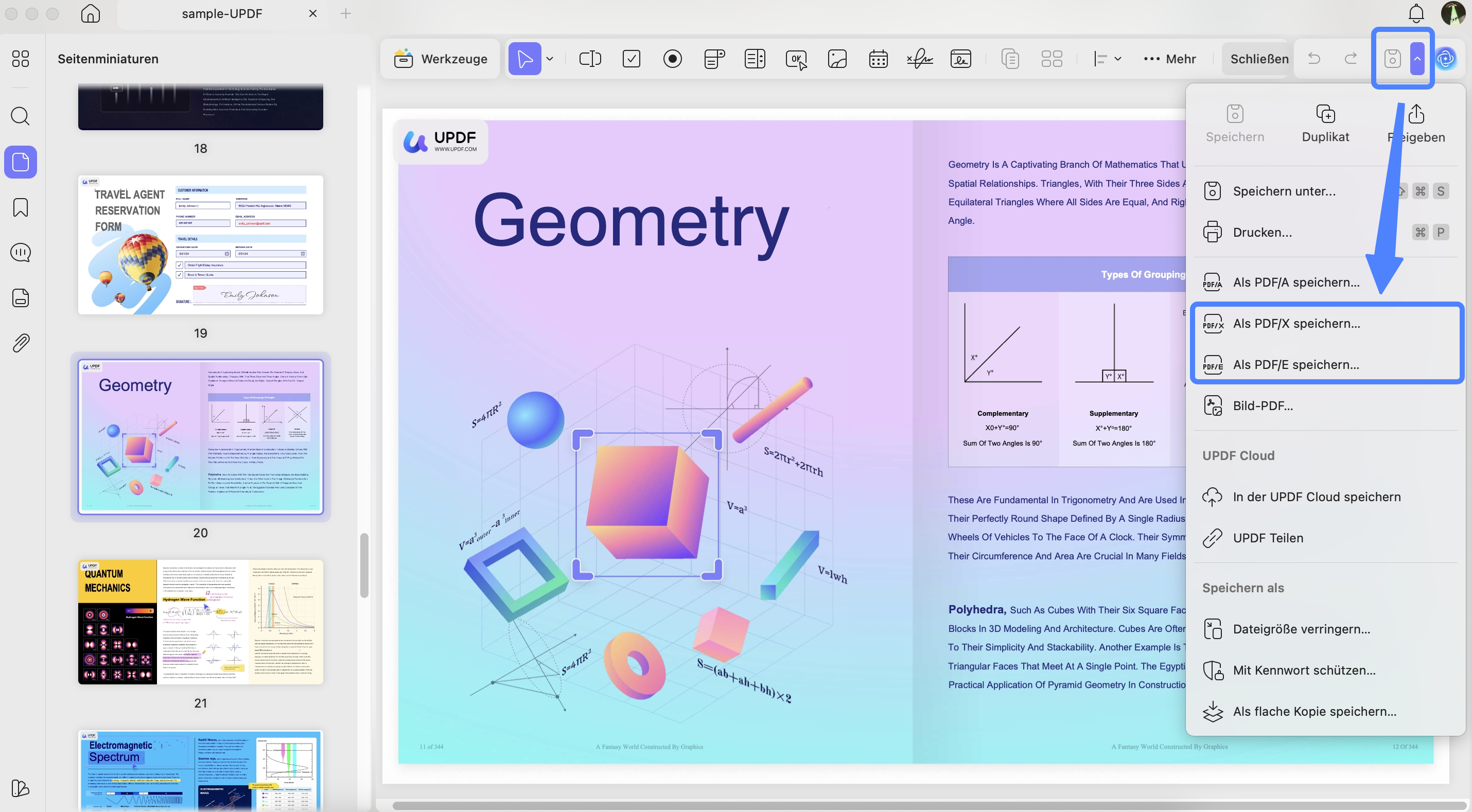 dateien im pdfe- oder pdfx-format speichern